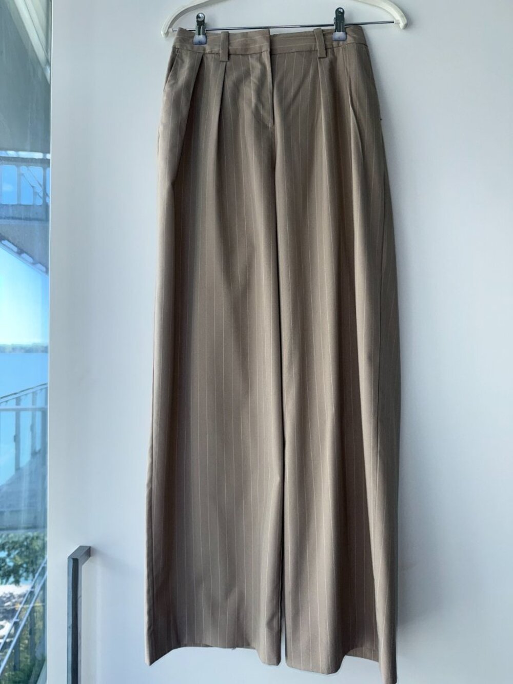 Frank and Oak Pinstripe Vest and Trousers - Beige - Picture 3 of 5